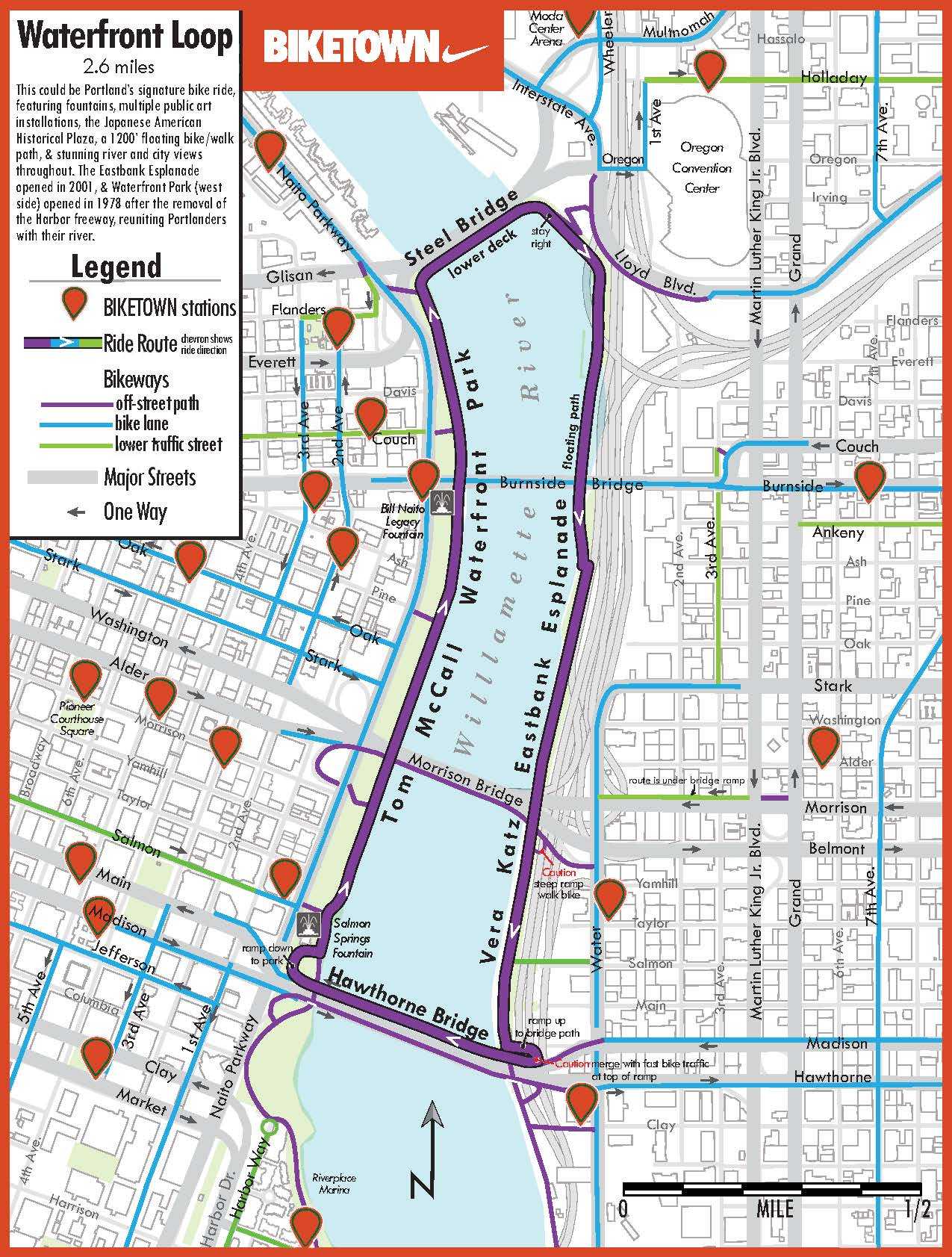 Waterfront Park Map